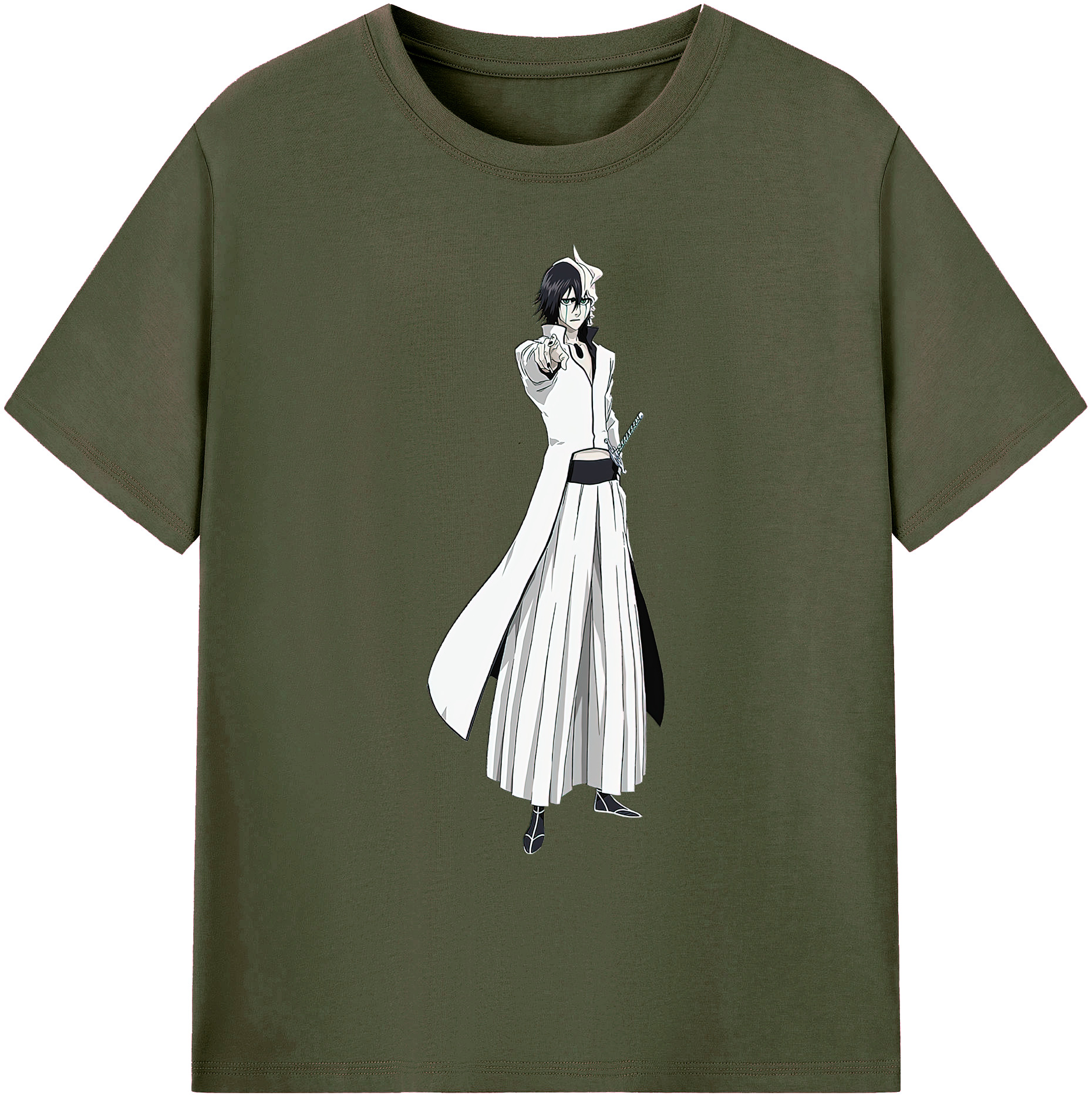（画像用） ブリーチ ウルキオラ·シファー BLEACH Ulquiorra cifer 綿100％ メンズ半袖Tシャツ｜肌触りやわらか＆通気性